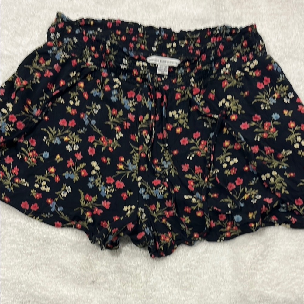 American Eagle Outfitters High Waist Black and Red Shorts